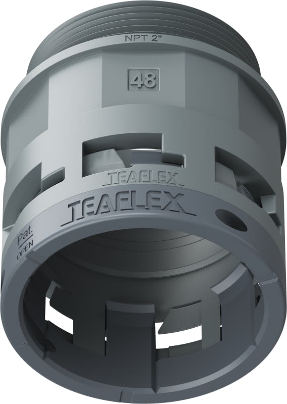 TEAFLEX - RACC.GRIGIO IP66 SM48 NPT 2' 6GSM48N08