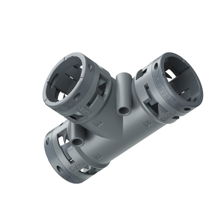 TEAFLEX - RACC. T GRIGIO IP66 29-29-29