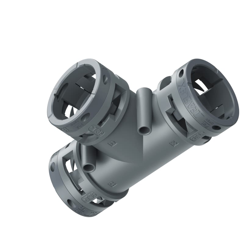 TEAFLEX - RACC. T GRIGIO IP66 36-36-36 6GT363636
