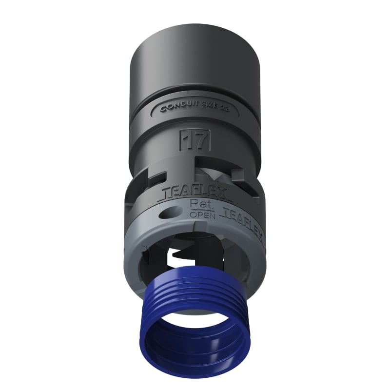 TEAFLEX - RACC.ADATTATORE NERO IP68 2317