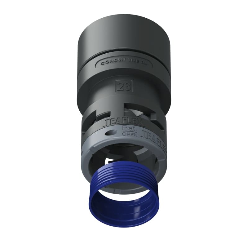 TEAFLEX - RACC.ADATTATORE NERO IP68 3623