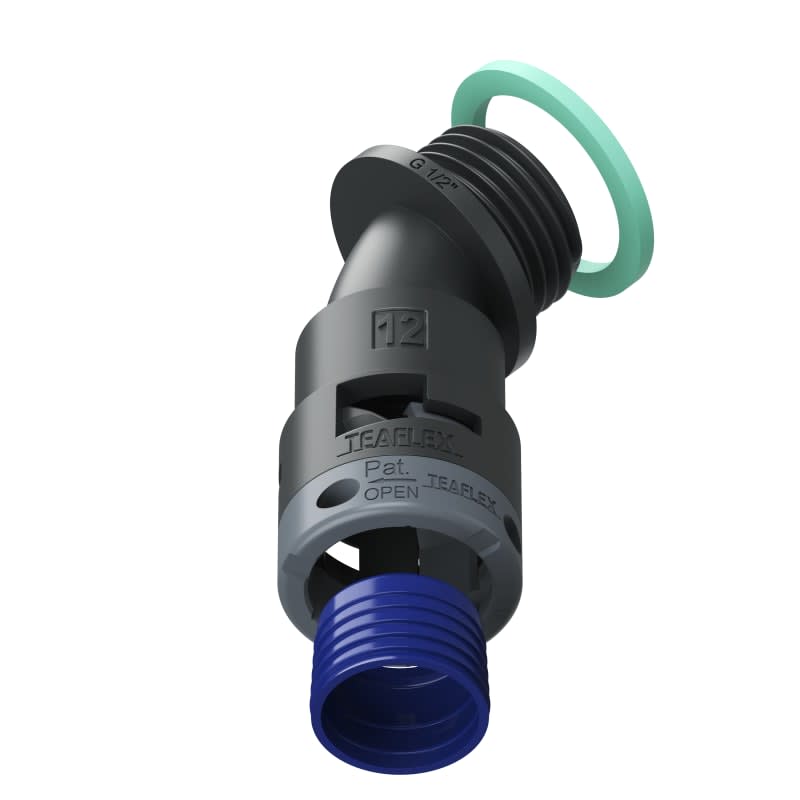 TEAFLEX - CURVA 45 IP68 BF12 1/2NERO 8BBF12G03