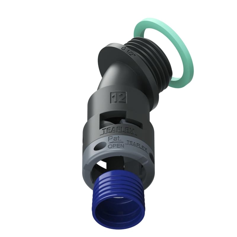 TEAFLEX - CURVA 45 IP68 BF12 1/2NERO