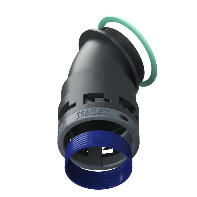 TEAFLEX - CURVA 45 IP68 BF48 PG48 NERO 8BBF48P48