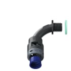 TEAFLEX - CURVA 90 IP68 BN10 M12  NERO 8BBN10M12