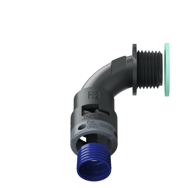 TEAFLEX - CURVA 90 IP68 12NPT 1/2' NERO 8BBN12N03