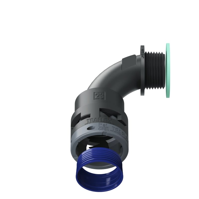 TEAFLEX - CURVA 90 IP68 23NPT  3/4' NERO