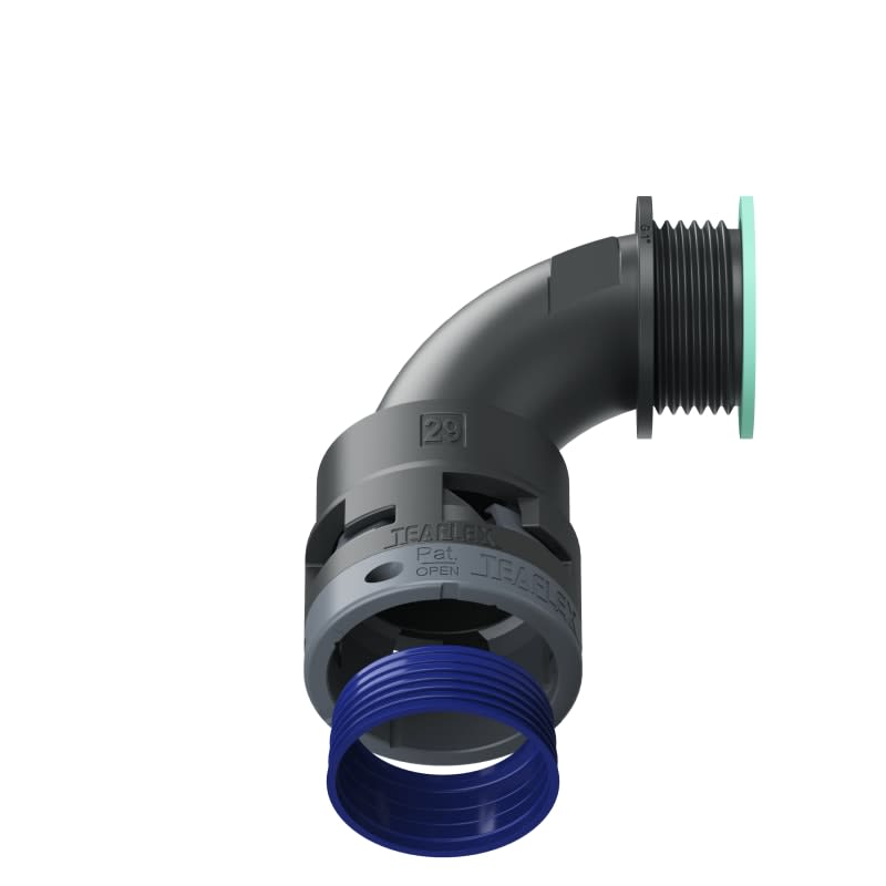 TEAFLEX - CURVA 90 IP68 BN29 1'   NERO