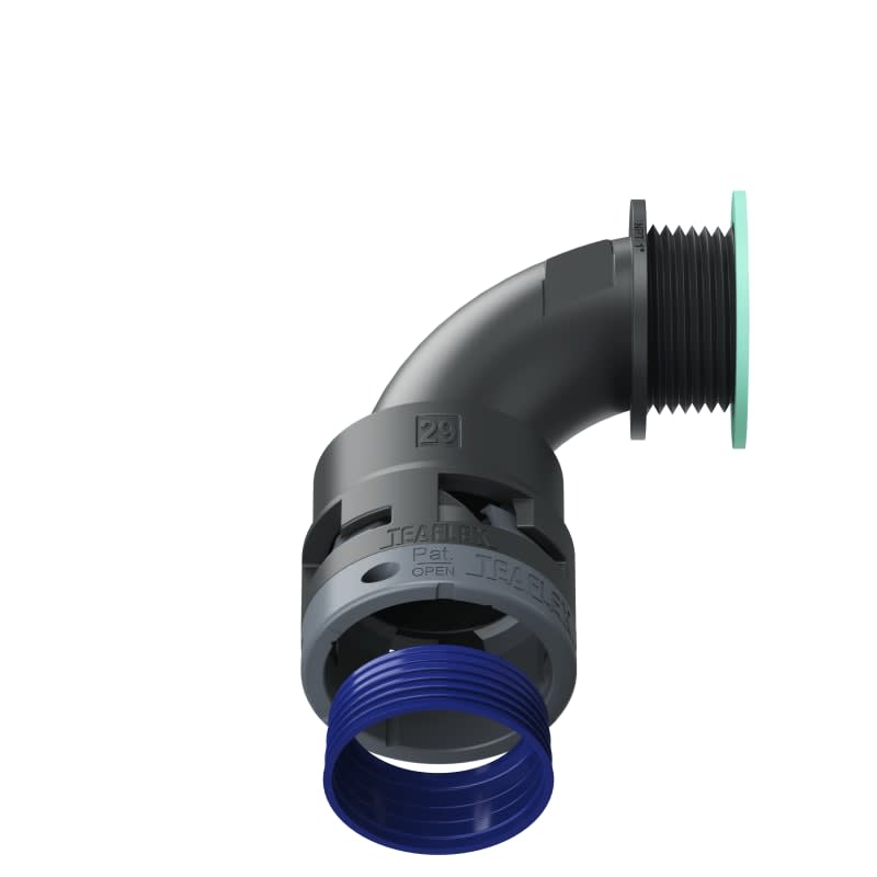TEAFLEX - CURVA 90 IP68 29NPT 1'   NERO 8BBN29N05