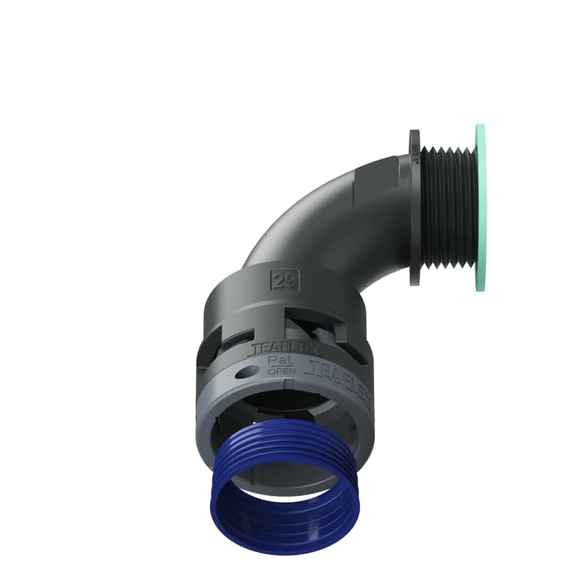 TEAFLEX - CURVA 90 IP68 29NPT 1' NERO