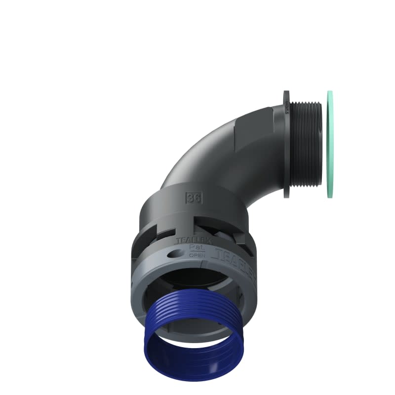 TEAFLEX - CURVA 90 IP68 BN36 M40 NERO 8BBN36M40