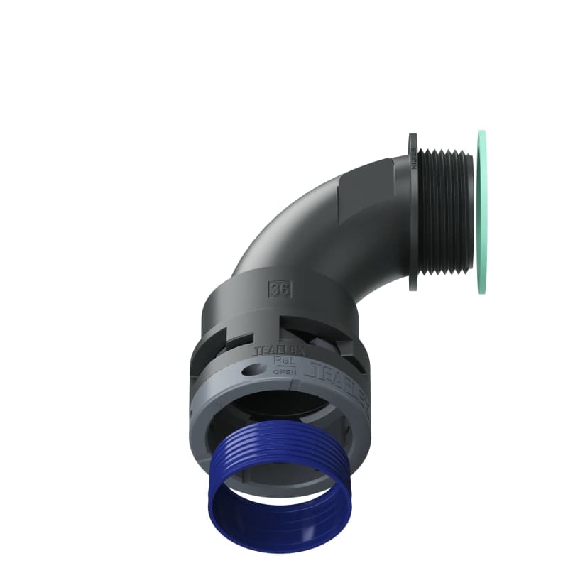 TEAFLEX - CURVA 90 IP68 36NPT 1'1/4 NERO 8BBN36N06