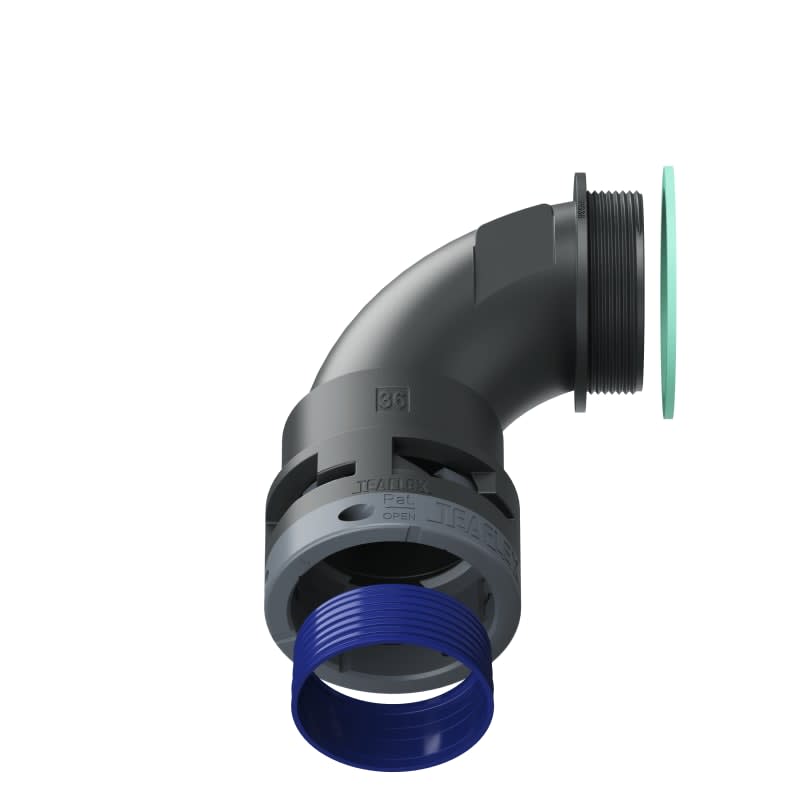 TEAFLEX - CURVA 90 IP68 BN36 PG36 NERO