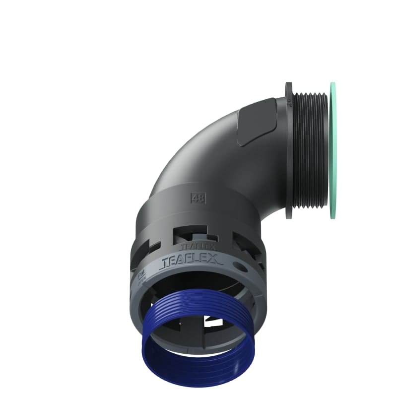 TEAFLEX - CURVA 90 IP68 BN48 2' NERO 8BBN48G08