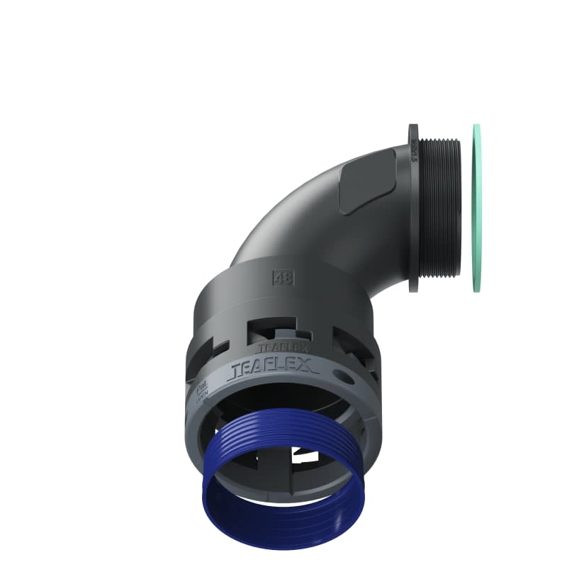 TEAFLEX - CURVA 90 IP68 BN48 M50  NERO