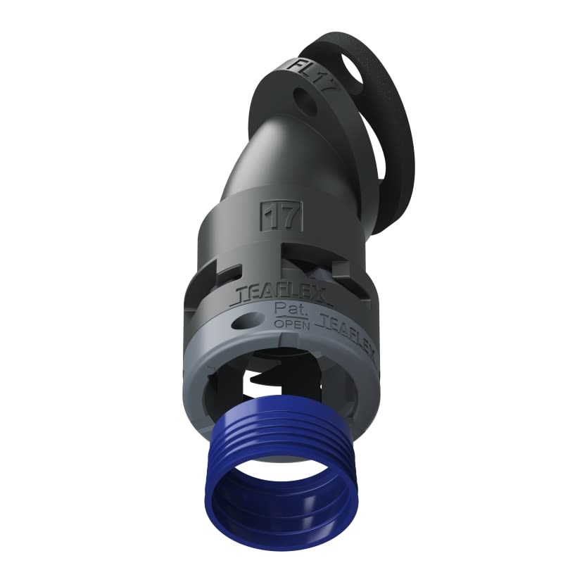 TEAFLEX - FLANGIA 45 IP68 FF17 NERO 8BFF17