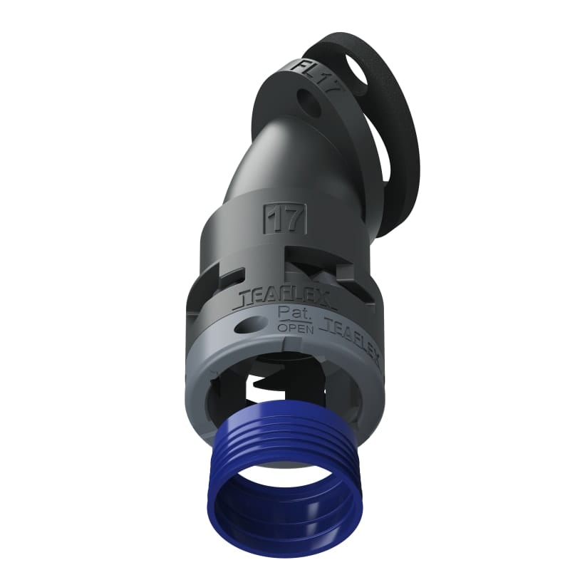 TEAFLEX - FLANGIA 45 IP68 FF17 NERO