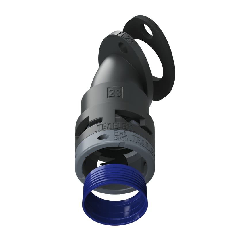 TEAFLEX - FLANGIA 45 IP68 FF23 NERO 8BFF23