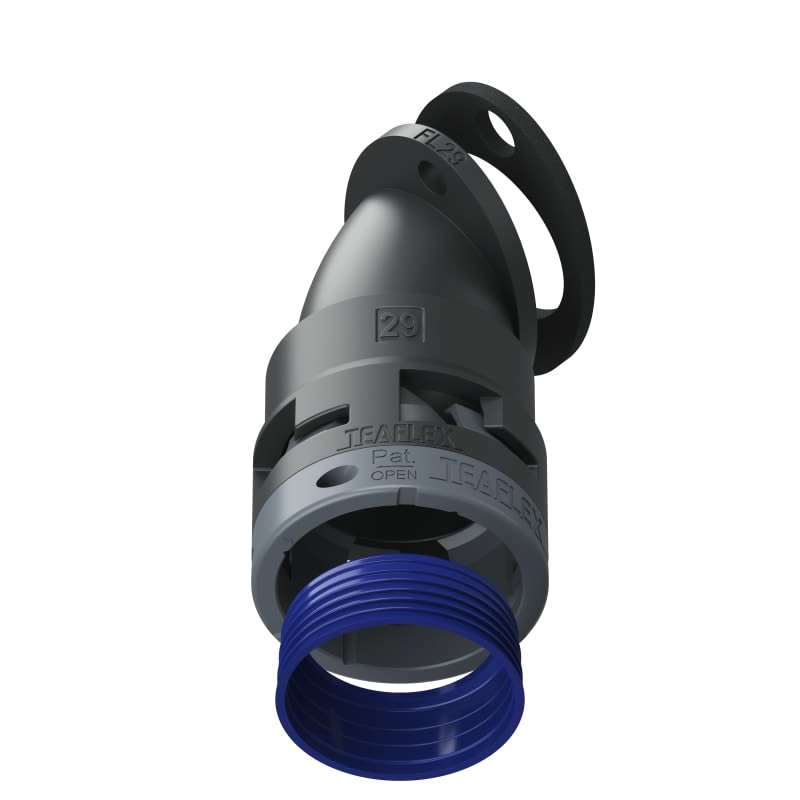 TEAFLEX - FLANGIA 45  IP68 FF29 NERO 8BFF29