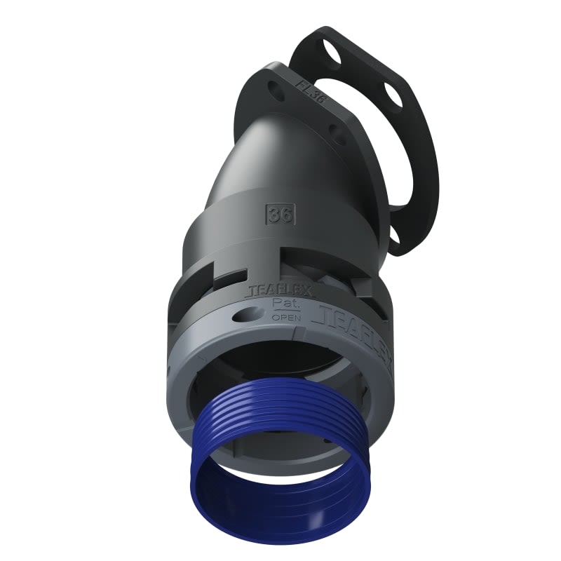 TEAFLEX - FLANGIA 45  IP68 FF36 NERO 8BFF36