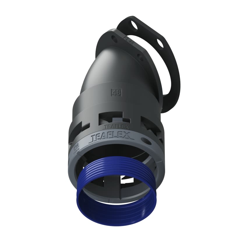 TEAFLEX - FLANGIA 45  IP68 FF48 NERO 8BFF48