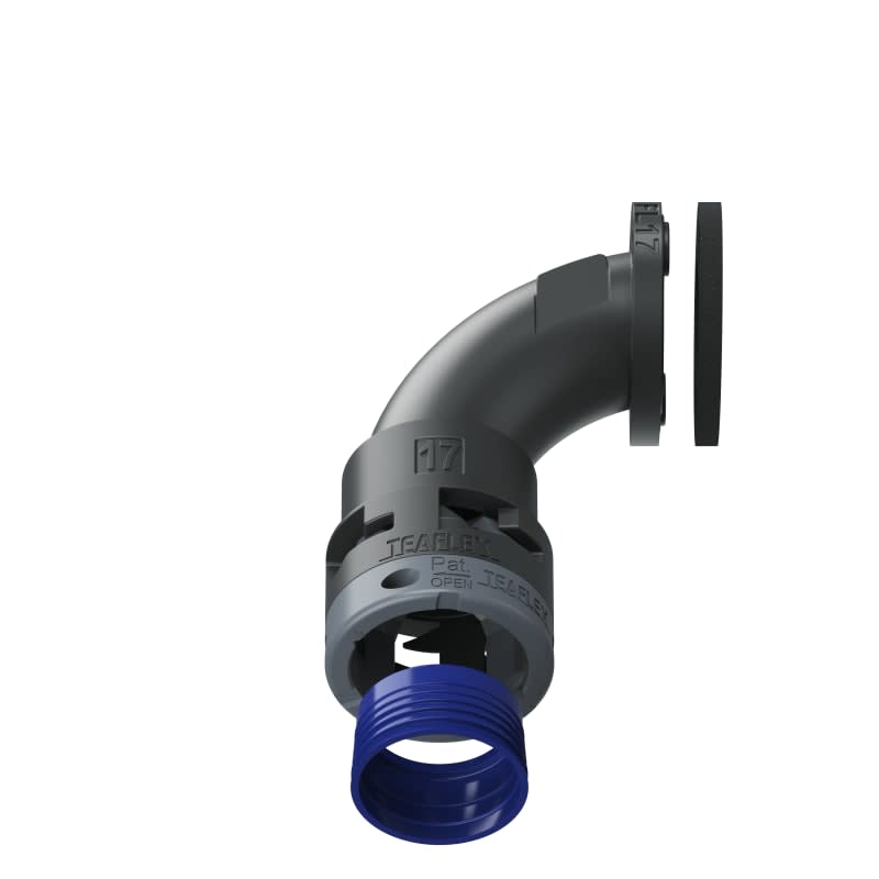 TEAFLEX - FLANGIA 90  IP68 FL17 NERO 8BFL17