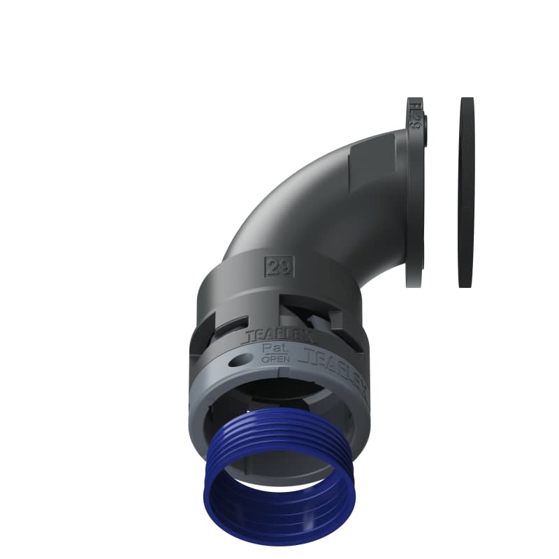 TEAFLEX - FLANGIA 90 IP68 FL29 NERO 8BFL29
