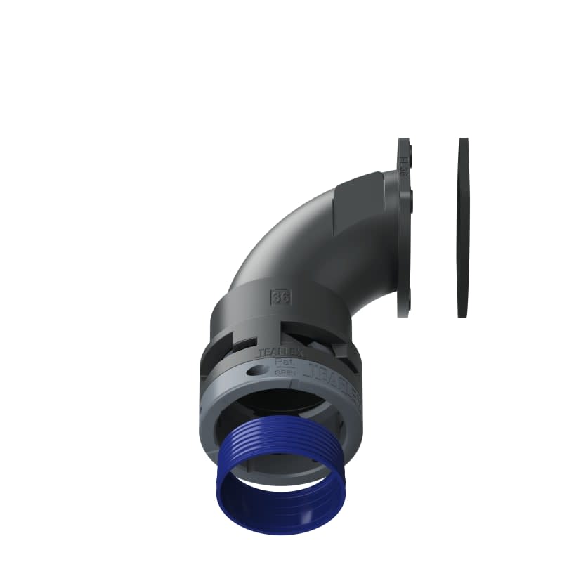TEAFLEX - FLANGIA 90  IP68 FL36 NERO 8BFL36