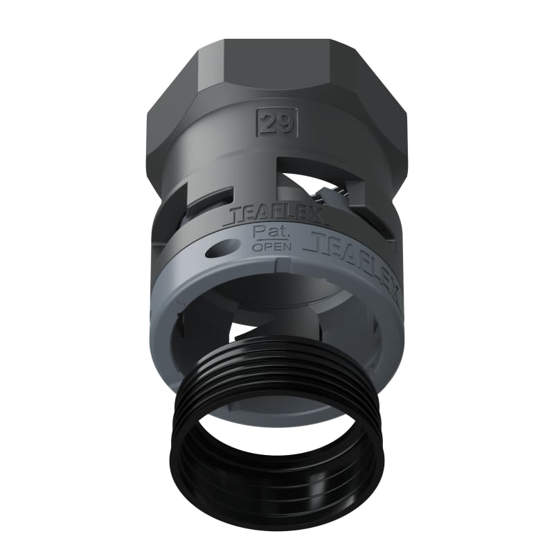 TEAFLEX - FEMMINA IP68 SF29 M40X1,5 NERO 8BSF29M40