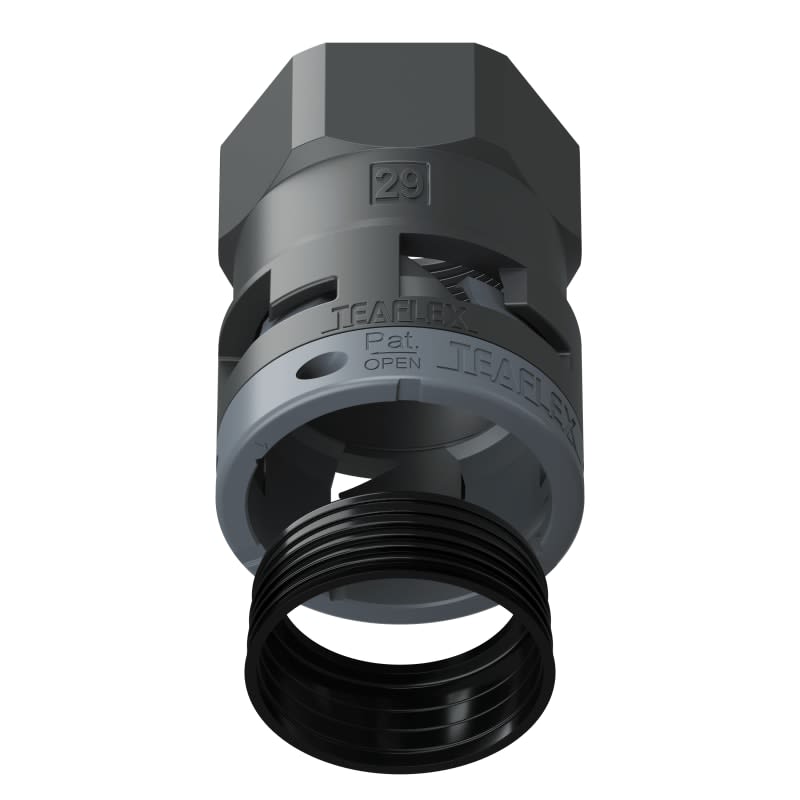 TEAFLEX - FEMMINA IP68 SF29 PG29 NERO 8BSF29P29