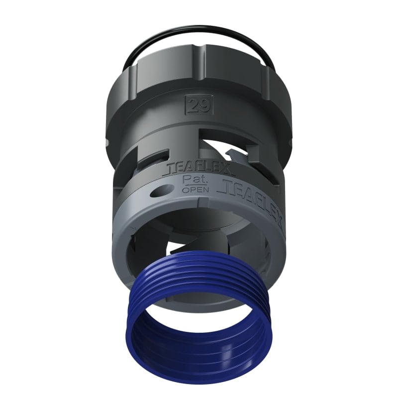 TEAFLEX - FEMM.IP68 NERO SFMIL29 1'3/4