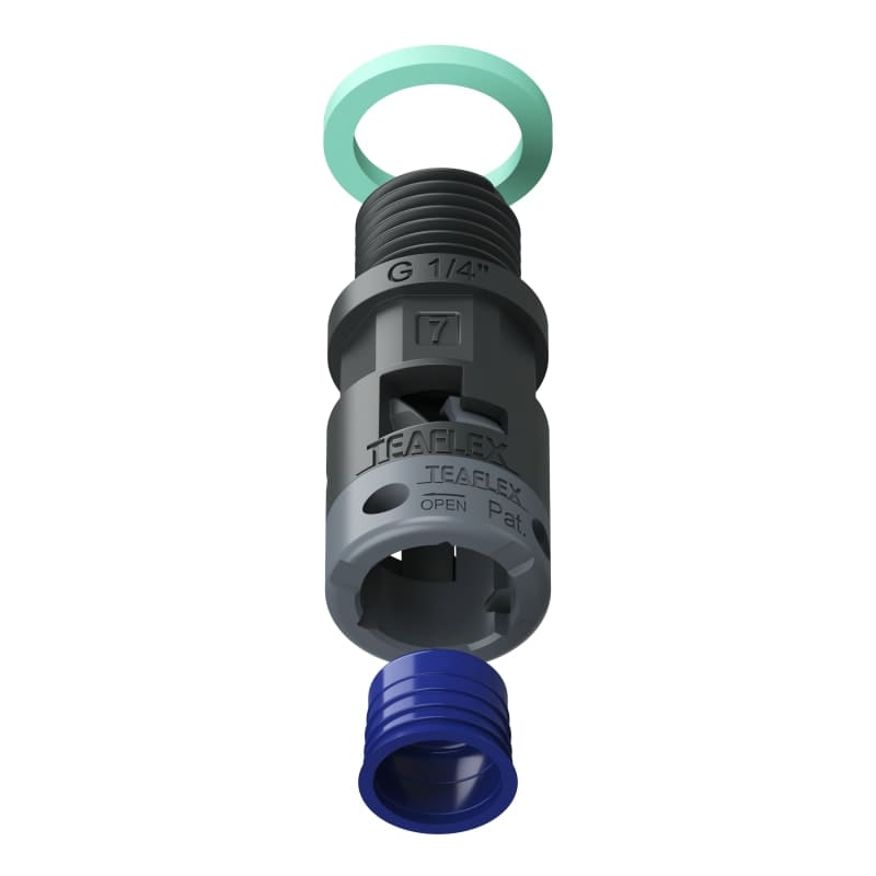 TEAFLEX - RACC.NERO IP68 SM07 G 1/4'