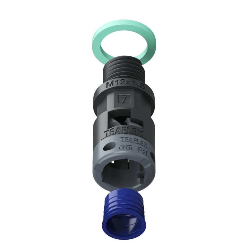 TEAFLEX - RACC.NERO IP68 SM07 M12X1,5
