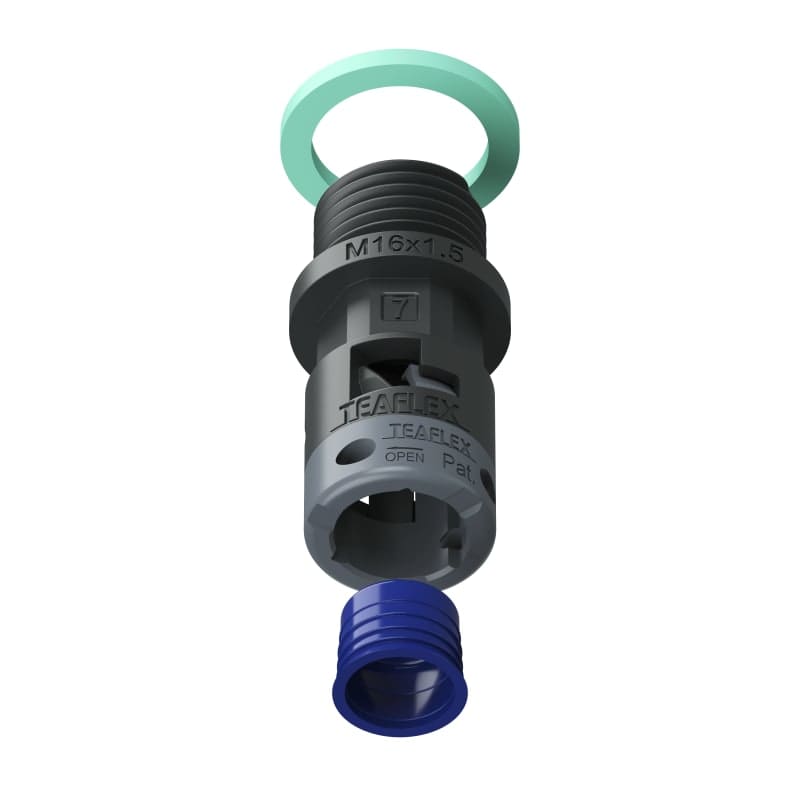 TEAFLEX - RACC.NERO IP68 SM07 M16X1,5