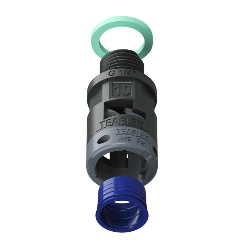 TEAFLEX - RACC.NERO IP68 SM10 G 1/4'