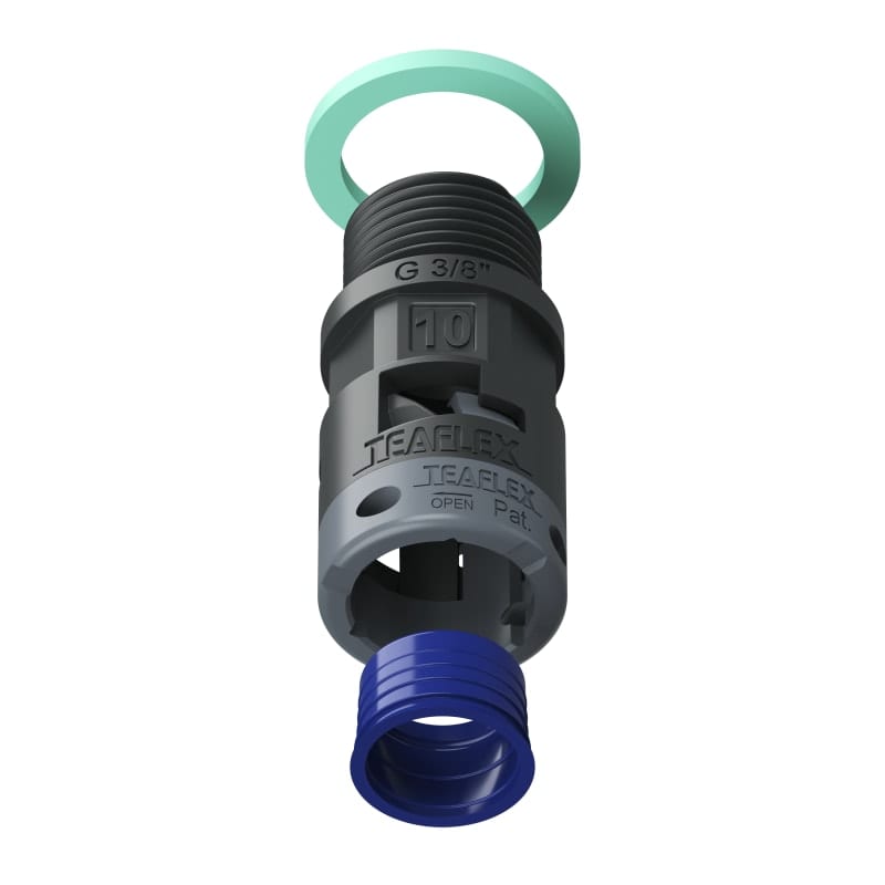 TEAFLEX - RACC.NERO IP68 SM10 G 3/8'