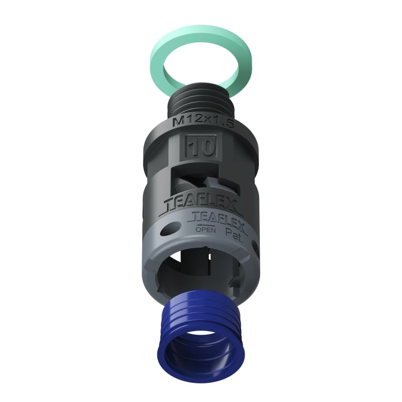 TEAFLEX - RACC.NERO IP68 SM10 M12X1,5