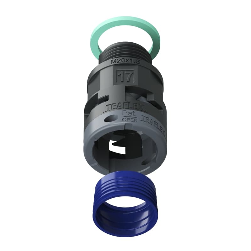 TEAFLEX - RACC.NERO IP68 SM17 M20X1,5