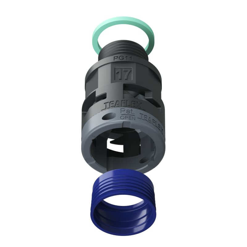 TEAFLEX - RACC.NERO   IP68 SM17  PG11 8BSM17P11