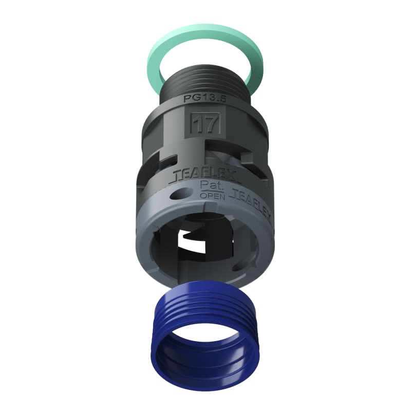 TEAFLEX - RACC.NERO   IP68 SM17  PG13,5 8BSM17P13