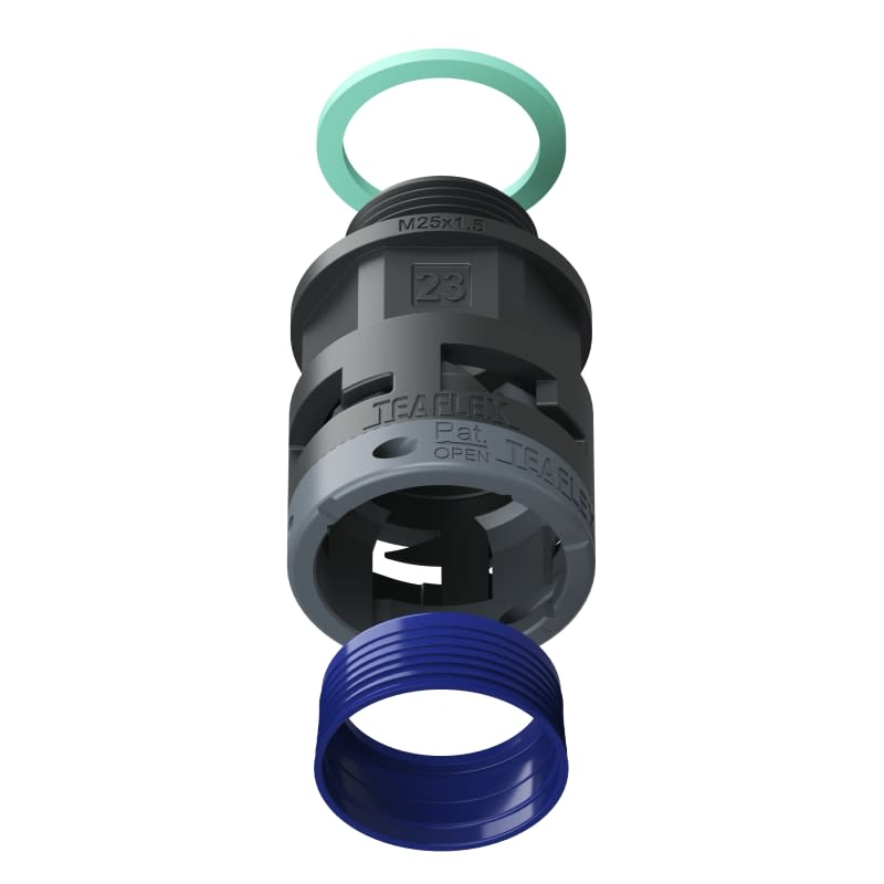 TEAFLEX - RACC.NERO IP68 SM23 M25X1,5 8BSM23M25