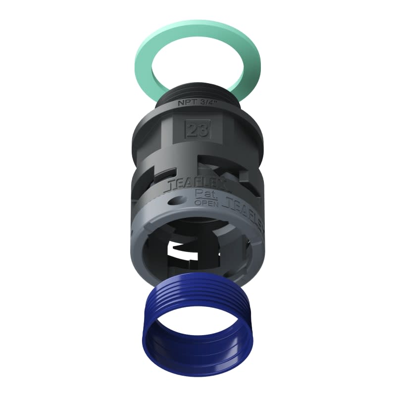 TEAFLEX - RACC.NERO IP68 SM23 NPT 3/4'