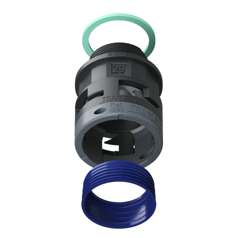 TEAFLEX - RACC.NERO IP68 SM29 M32X1,5