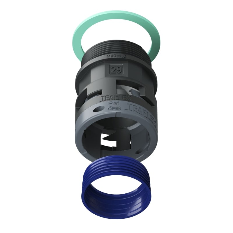 TEAFLEX - RACC.NERO IP68 SM29 M40X1,5