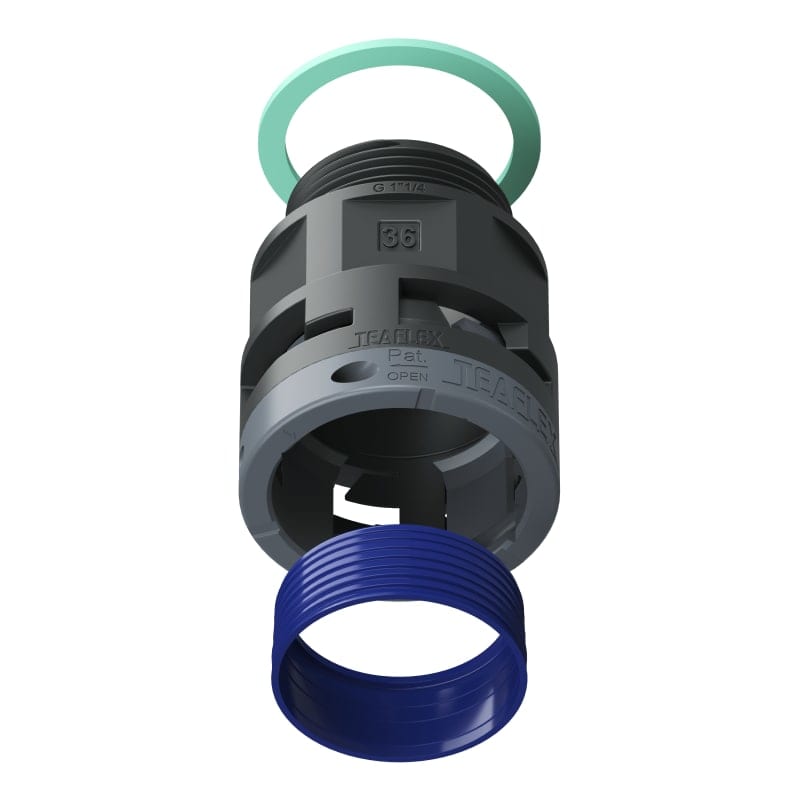 TEAFLEX - RACC.NERO IP68 SM36 G 1'1/4