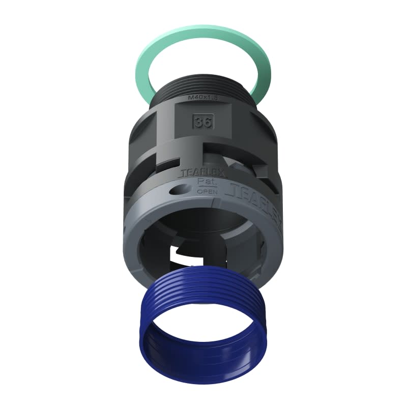 TEAFLEX - RACC.NERO IP68 SM36 M40X1,5 8BSM36M40