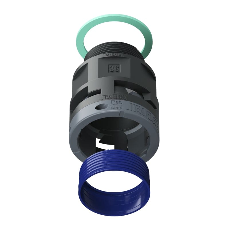 TEAFLEX - RACC.NERO IP68 SM36 M40X1,5