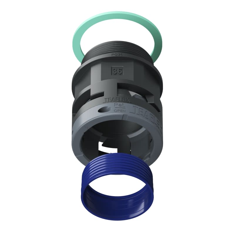 TEAFLEX - RACC.NERO IP68 SM36 PG36 8BSM36P36