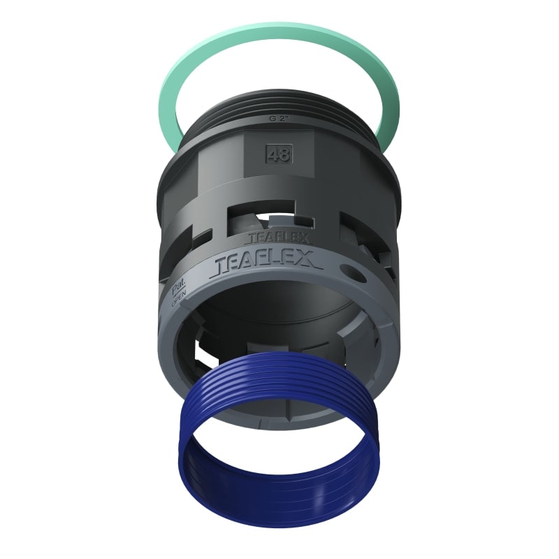TEAFLEX - RACC.NERO IP68 SM48 G 2'
