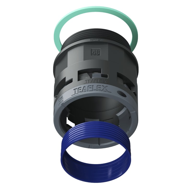 TEAFLEX - RACC.NERO IP68 SM48 NPT2'